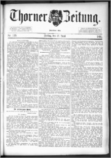 Thorner Zeitung 1892. Nr. 139