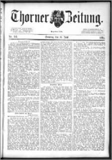 Thorner Zeitung 1892. Nr. 141 + Beilage