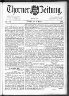 Thorner Zeitung 1892. Nr. 178