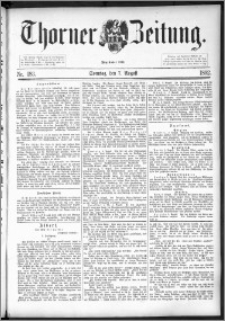 Thorner Zeitung 1892. Nr. 183 + Beilage