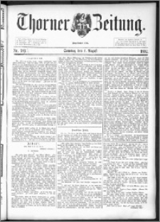 Thorner Zeitung 1892. Nr. 184 + Extra-Beilage