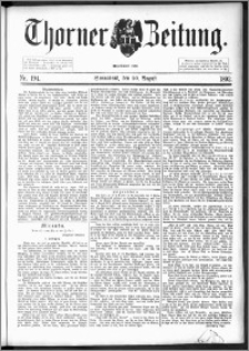 Thorner Zeitung 1892. Nr. 194