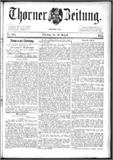 Thorner Zeitung 1892. Nr. 196