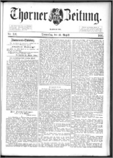 Thorner Zeitung 1892. Nr. 198