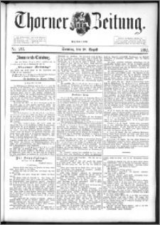 Thorner Zeitung 1892. Nr. 201 + Beilage