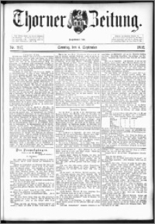 Thorner Zeitung 1892. Nr. 207 + Beilage