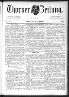 Thorner Zeitung 1892. Nr. 219 + Beilage
