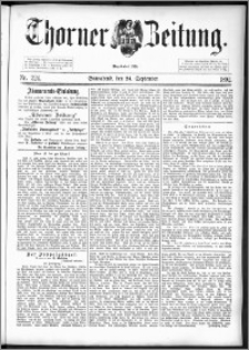 Thorner Zeitung 1892. Nr. 224