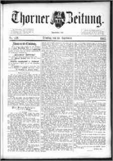 Thorner Zeitung 1892. Nr. 226