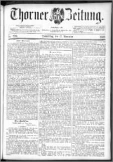 Thorner Zeitung 1892. Nr. 270