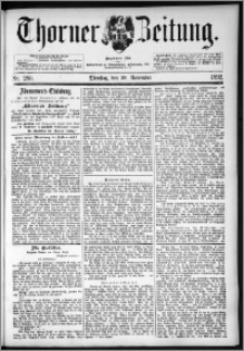 Thorner Zeitung 1892. Nr. 280