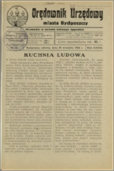 Orędownik Urzędowy Miasta Bydgoszczy, R.39, 1922, Nr 15