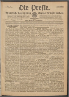 Die Presse 1910, Jg. 28, Nr. 5 Zweites Blatt, Drittes Blatt