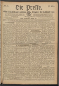 Die Presse 1910, Jg. 28, Nr. 43 Zweites Blatt