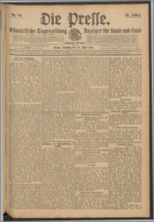 Die Presse 1910, Jg. 28, Nr. 96 Zweites Blatt, Drittes Blatt