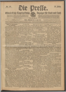 Die Presse 1910, Jg. 28, Nr. 149 Zweites Blatt, Drittes Blatt