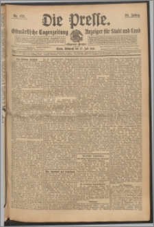 Die Presse 1910, Jg. 28, Nr. 173 Zweites Blatt, Drittes Blatt