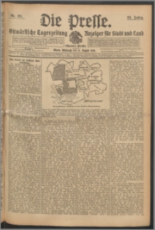 Die Presse 1910, Jg. 28, Nr. 191 Zweites Blatt, Drittes Blatt, Viertes Blatt