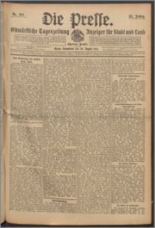 Die Presse 1910, Jg. 28, Nr. 194 Zweites Blatt, Drittes Blatt