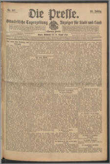 Die Presse 1910, Jg. 28, Nr. 197 Zweites Blatt, Drittes Blatt