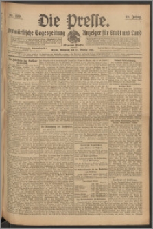 Die Presse 1910, Jg. 28, Nr. 239 Zweites Blatt, Drittes Blatt