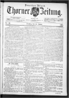 Thorner Zeitung 1893, Nr. 20 Zweites Blatt