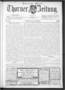 Thorner Zeitung 1893, Nr. 37 Zweites Blatt