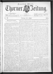 Thorner Zeitung 1893, Nr. 83 Zweites Blatt