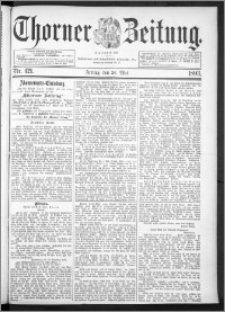 Thorner Zeitung 1893, Nr. 121