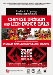 Chinese Dragon and Lion Dance Gala : 23.05 2016