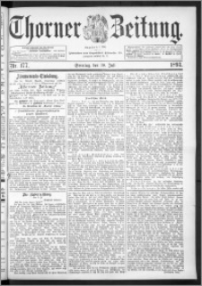 Thorner Zeitung 1893, Nr. 177