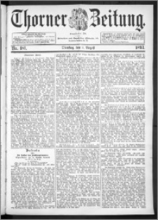 Thorner Zeitung 1893, Nr. 184