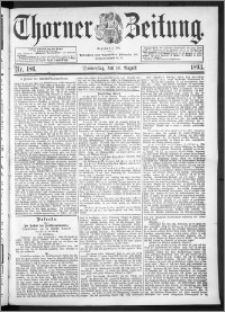 Thorner Zeitung 1893, Nr. 186