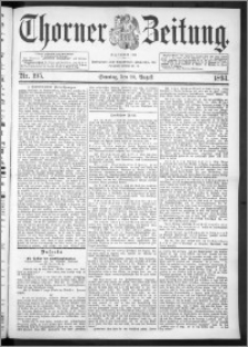 Thorner Zeitung 1893, Nr. 195