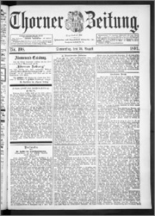 Thorner Zeitung 1893, Nr. 198