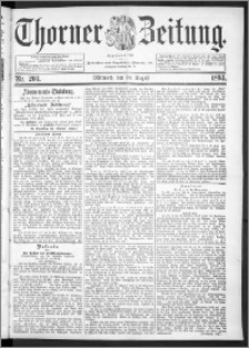 Thorner Zeitung 1893, Nr. 203