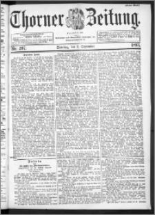 Thorner Zeitung 1893, Nr. 207 Erstes Blatt