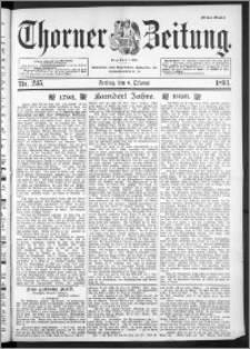 Thorner Zeitung 1893, Nr. 235 Erstes Blatt