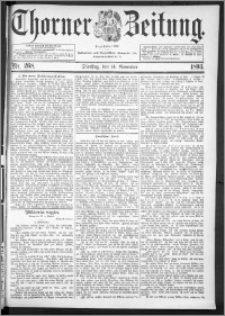 Thorner Zeitung 1893, Nr. 268