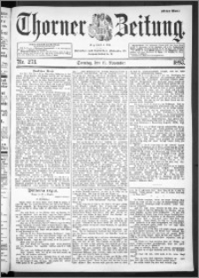 Thorner Zeitung 1893, Nr. 273 Erstes Blatt