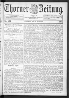 Thorner Zeitung 1893, Nr. 277