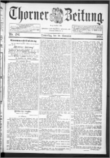 Thorner Zeitung 1893, Nr. 281