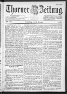 Thorner Zeitung 1893, Nr. 293 Erstes Blatt