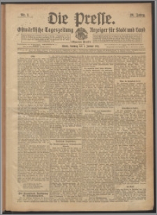 Die Presse 1911, Jg. 29, Nr. 1 Zweites Blatt, Drittes Blatt, Viertes Blatt
