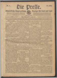 Die Presse 1911, Jg. 29, Nr. 3 Zweites Blatt, Drittes Blatt