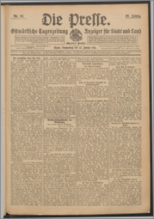 Die Presse 1911, Jg. 29, Nr. 10 Zweites Blatt, Drittes Blatt