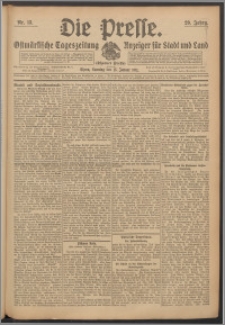 Die Presse 1911, Jg. 29, Nr. 13 Zweites Blatt, Drittes Blatt, Viertes Blatt, Fünftes Blatt