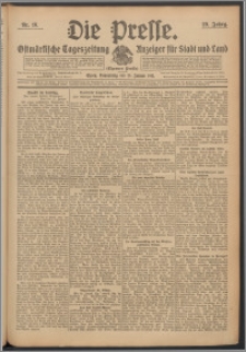 Die Presse 1911, Jg. 29, Nr. 16 Zweites Blatt, Drittes Blatt