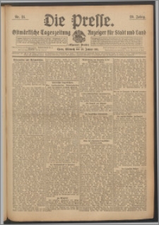 Die Presse 1911, Jg. 29, Nr. 21 Zweites Blatt, Drittes Blatt