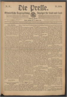 Die Presse 1911, Jg. 29, Nr. 23 Zweites Blatt, Drittes Blatt